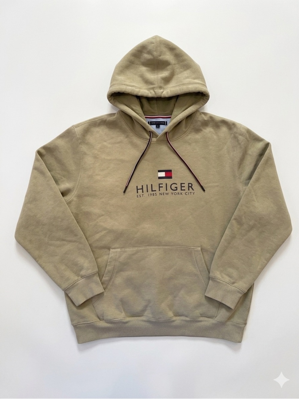 Tommy Hilfiger Classic Logo Hoodie - Sage Green / Olive - Size XL